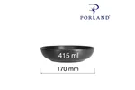 Miska płytka Coal, 170mm Porland 04ALM003019