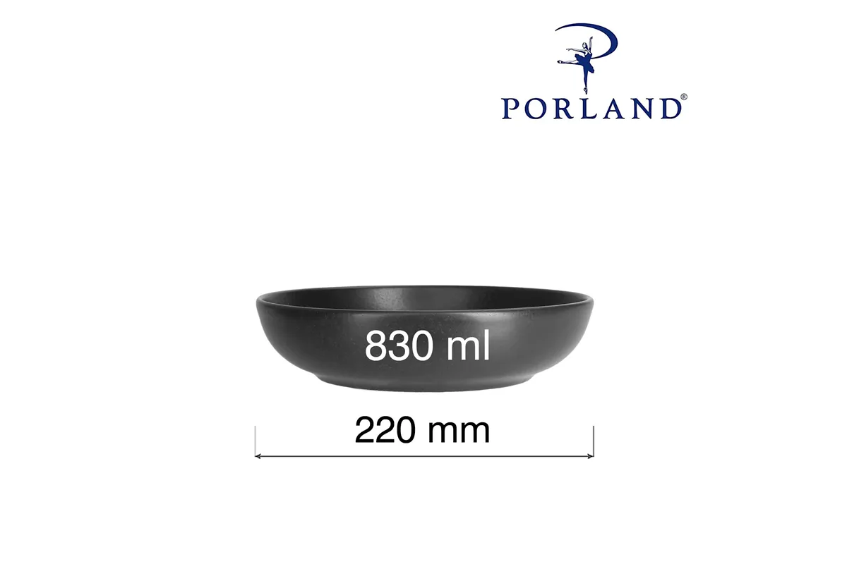 Miska płytka Coal, 220mm Porland 04ALM003011