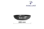 Miska płytka Coal, 220mm Porland 04ALM003011