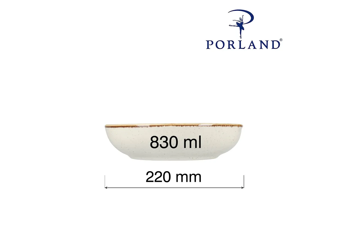 Miska płytka Sand, 220mm Porland 04ALM003014