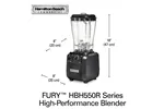 Blender barmański HBH550R-CE Fury® 1.8l 880W, Hamilton Beach Commercial Hamilton Beach Commercial HBH550R-CE