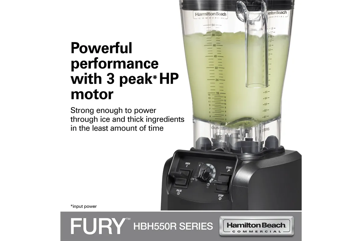 Blender barmański HBH550R-CE Fury® 1.8l 880W, Hamilton Beach Commercial Hamilton Beach Commercial HBH550R-CE