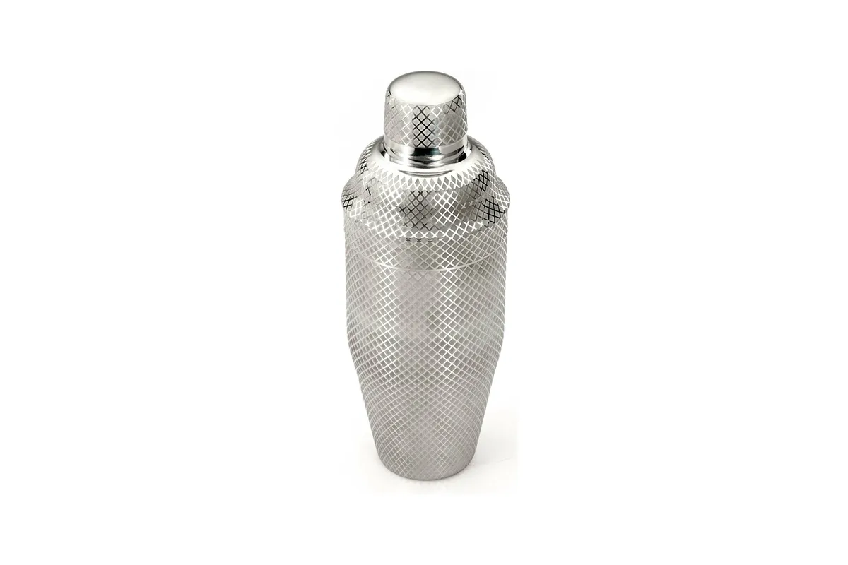 Shaker barmański 3-częściowy w stylu japońskim Diamond Lettice, stal nierdzewna, BarFly, 700ml BarFly M37205