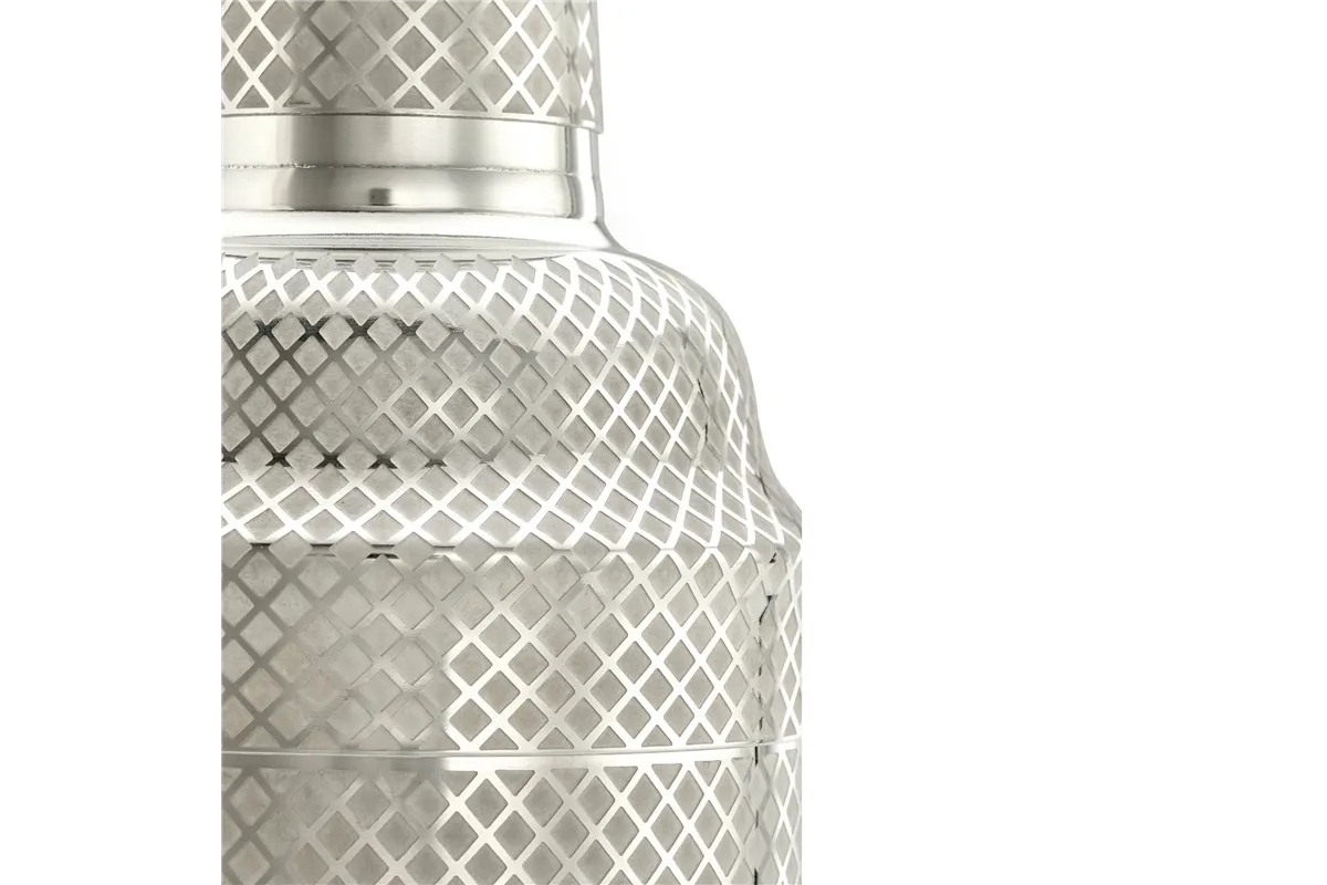 Shaker barmański 3-częściowy w stylu japońskim Diamond Lettice, stal nierdzewna, BarFly, 700ml BarFly M37205