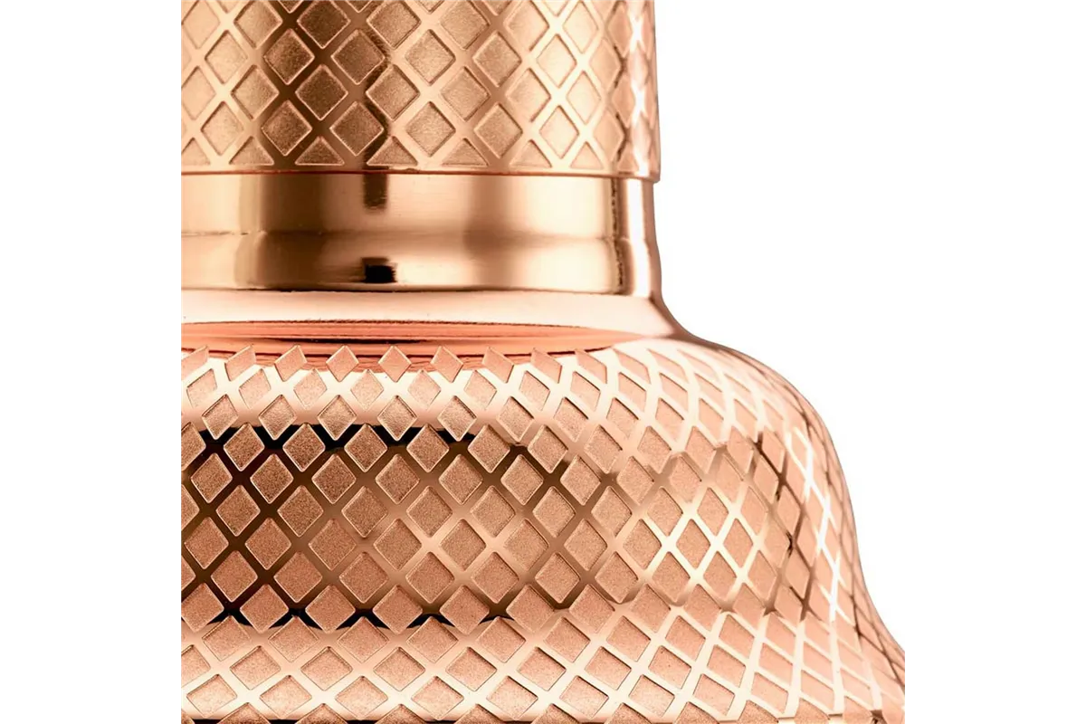 Shaker barmański 3-częściowy w stylu japońskim Diamond Lettice, miedź, BarFly 700ml BarFly M37205CP