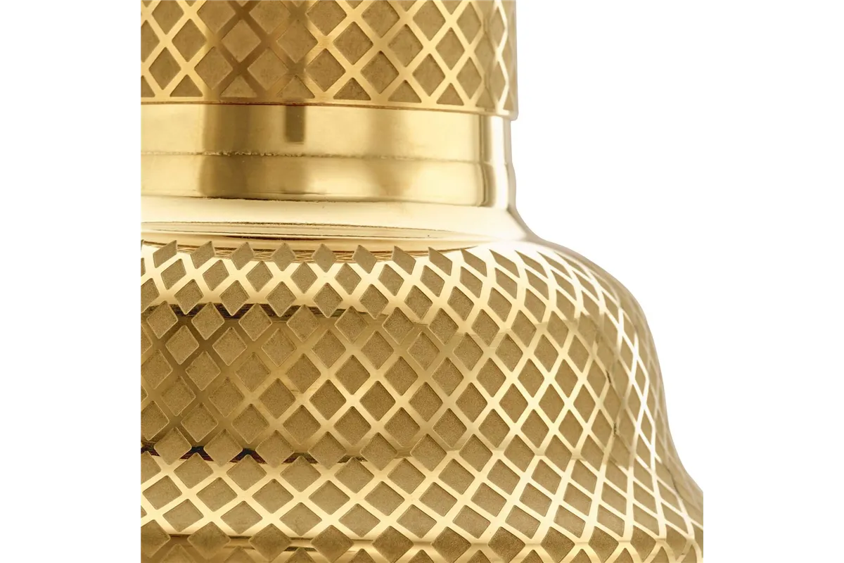 Shaker barmański 3-częściowy w stylu japońskim Diamond Lettice, złoty, BarFly 700ml BarFly M37205GD