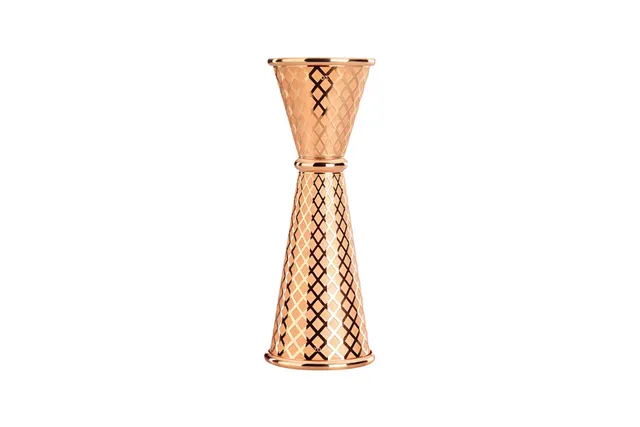 Miarka barmańska w stylu japońskim Diamond Lettice, miedź, BarFly, 30/60ml BarFly M37202CP