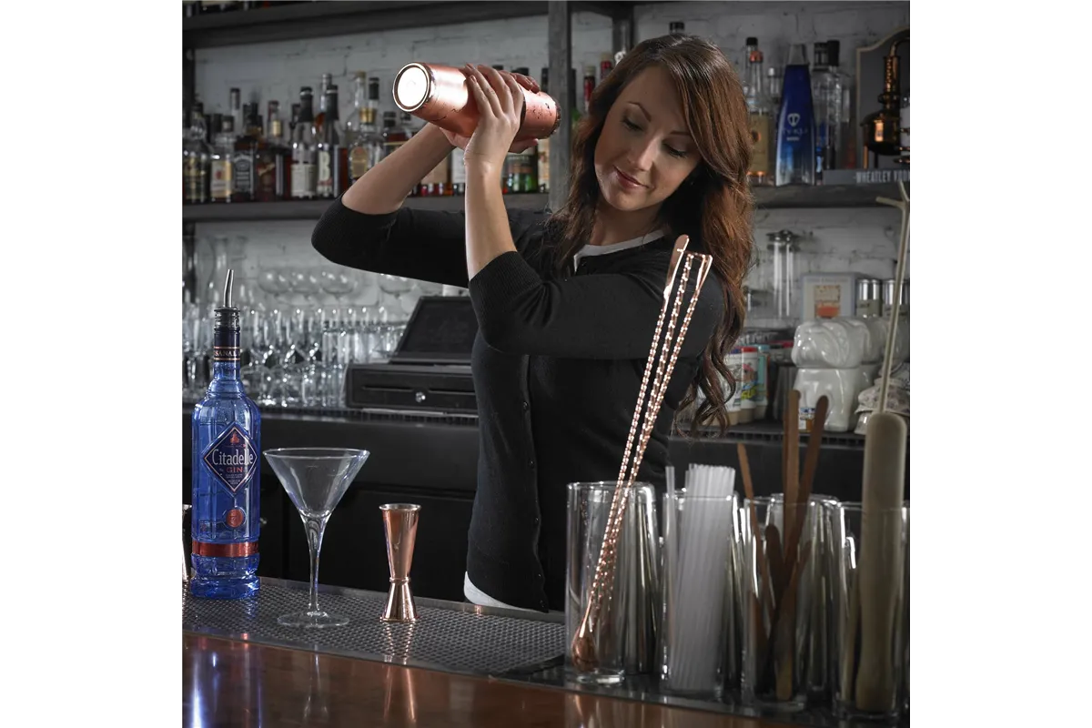 Miarka barmańska w stylu japońskim Diamond Lettice, miedź, BarFly, 30/60ml BarFly M37202CP