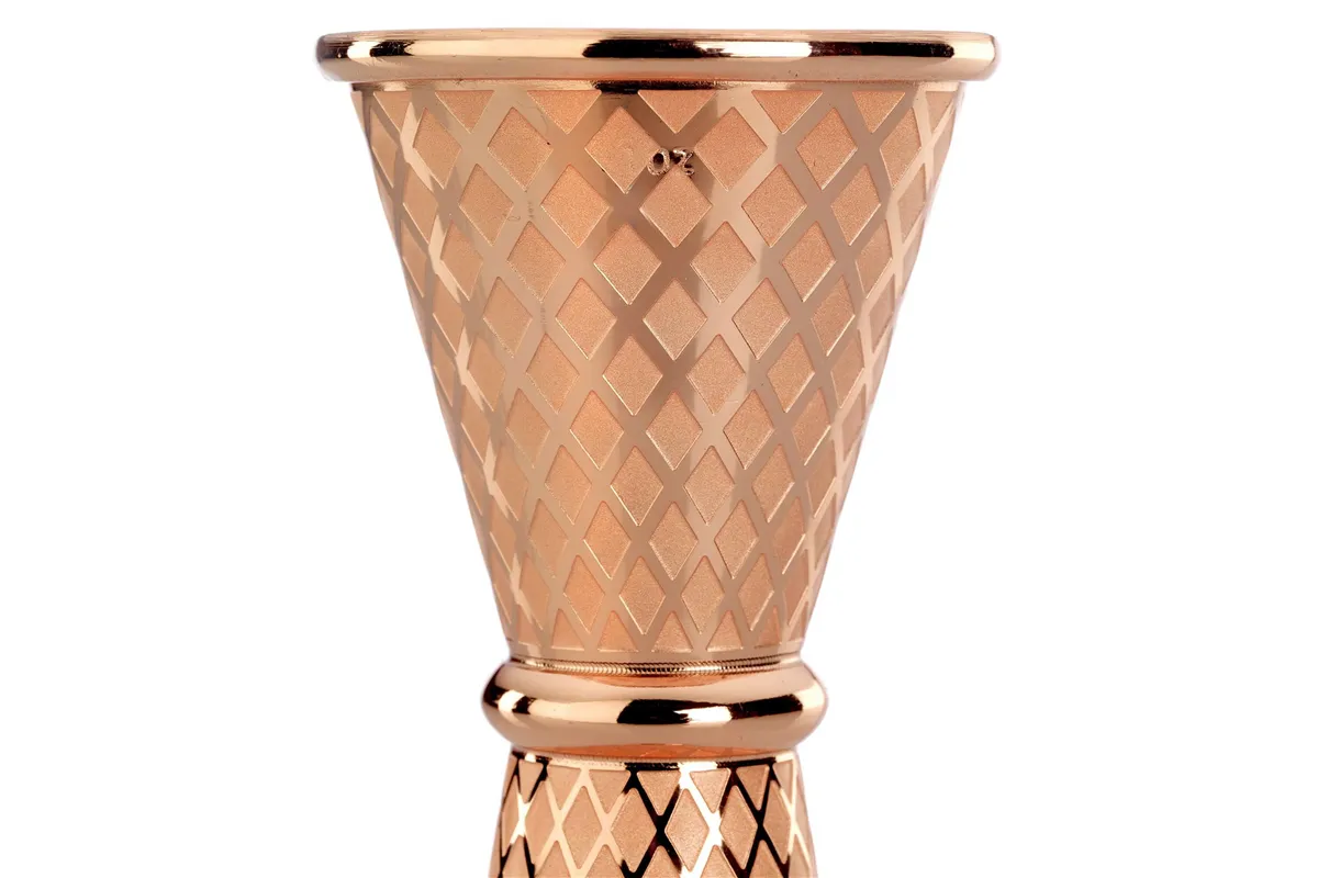 Miarka barmańska w stylu japońskim Diamond Lettice, miedź, BarFly, 30/60ml BarFly M37202CP