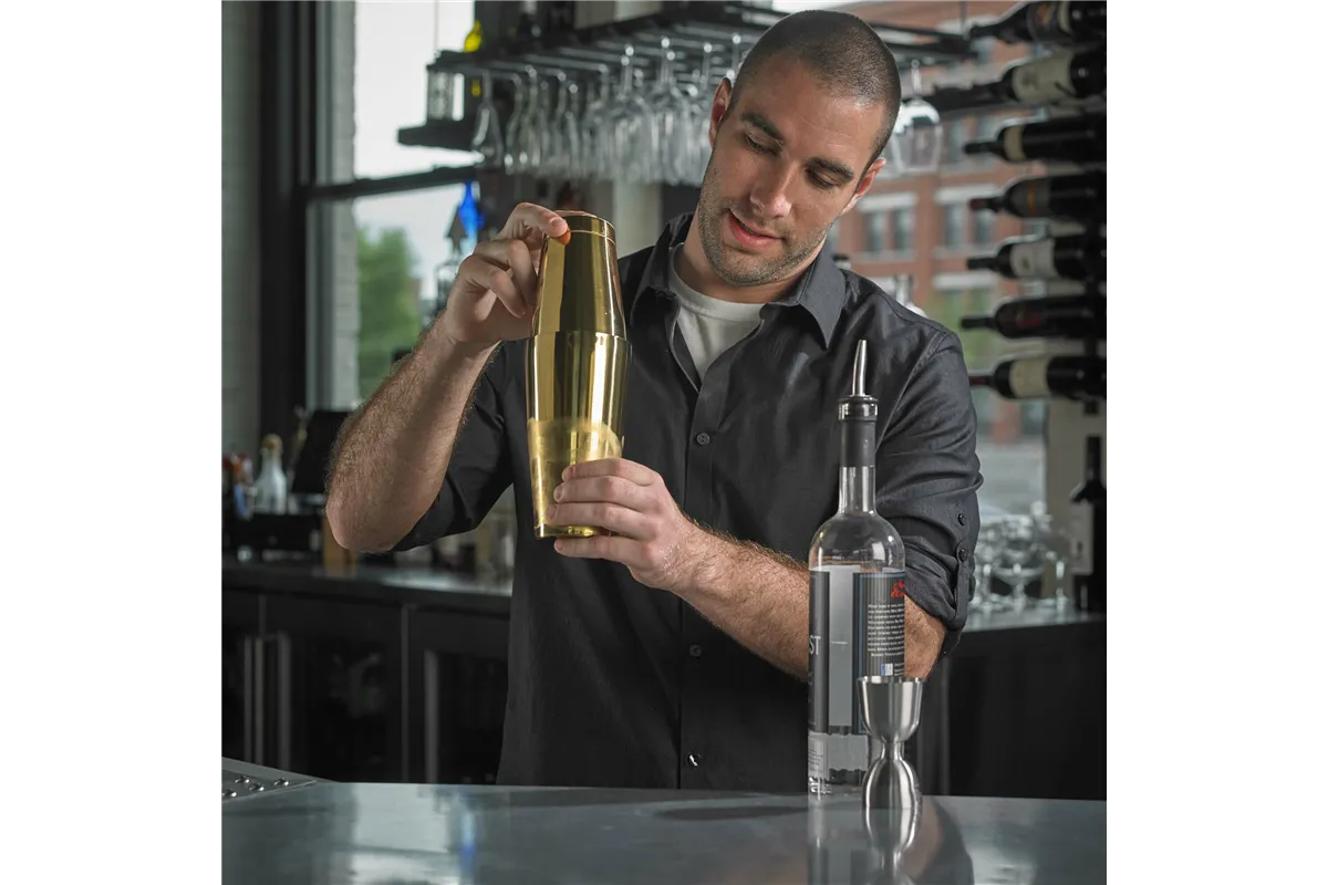 Miarka barmańska Bell z prostą krawędzią, stal nierdzewna, BarFly, 25/50ml BarFly M37098