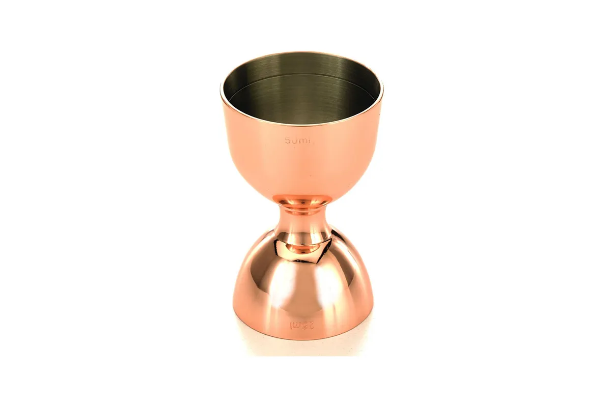 Miarka barmańska Bell z prostą krawędzią, miedź, BarFly, 25/50ml BarFly M37098CP