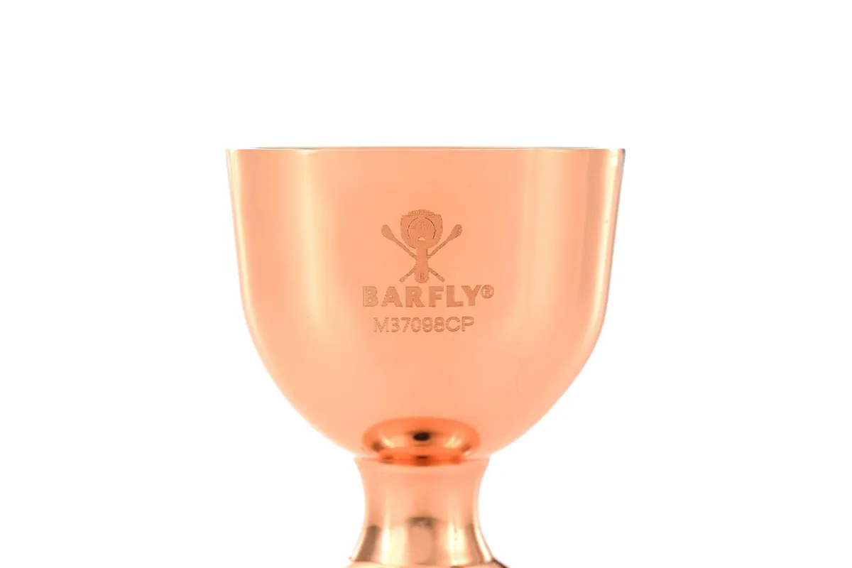 Miarka barmańska Bell z prostą krawędzią, miedź, BarFly, 25/50ml BarFly M37098CP