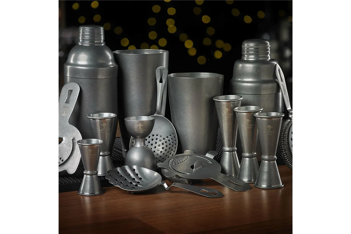 Miarka barmańska Bell z prostą krawędzią, vintage, BarFly, 25/50ml BarFly M37098VN