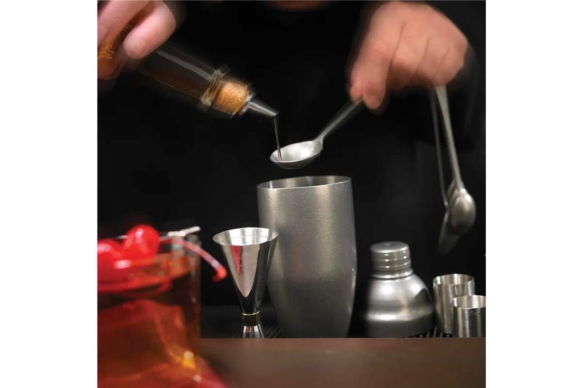 Miarka barmańska Bell z prostą krawędzią, vintage, BarFly, 25/50ml BarFly M37098VN