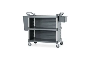 Wózek serwisowy z panelami bocznymi, 3-półkowy, 1010x500x(h)960mm Amerbox 816271