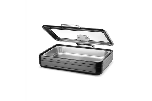 Podgrzewacz indukcyjny ze szklaną pokrywą De Luxe Black, GN 1/1 Fine Dine 473573 Podgrzewacz indukcyjny ze szklaną pokrywą De Luxe Black, GN 1/1 Fine Dine 473573