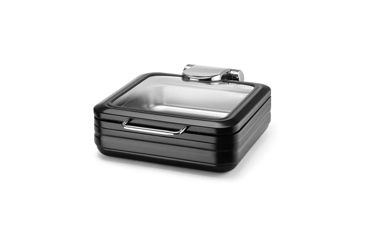 Podgrzewacz indukcyjny ze szklaną pokrywą De Luxe Black, GN 2/3 Fine Dine 473580