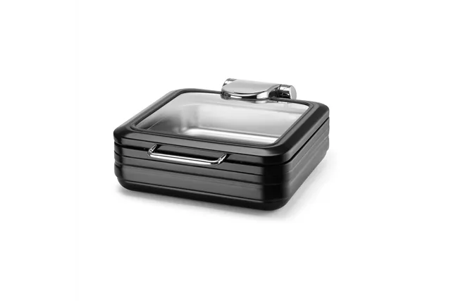 Podgrzewacz indukcyjny ze szklaną pokrywą De Luxe Black, GN 2/3 Fine Dine 473580 Podgrzewacz indukcyjny ze szklaną pokrywą De Luxe Black, GN 2/3 Fine Dine 473580