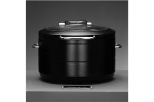 Podgrzewacz indukcyjny okrągły ze szklaną pokrywą De Luxe Black, 11l Fine Dine 473597