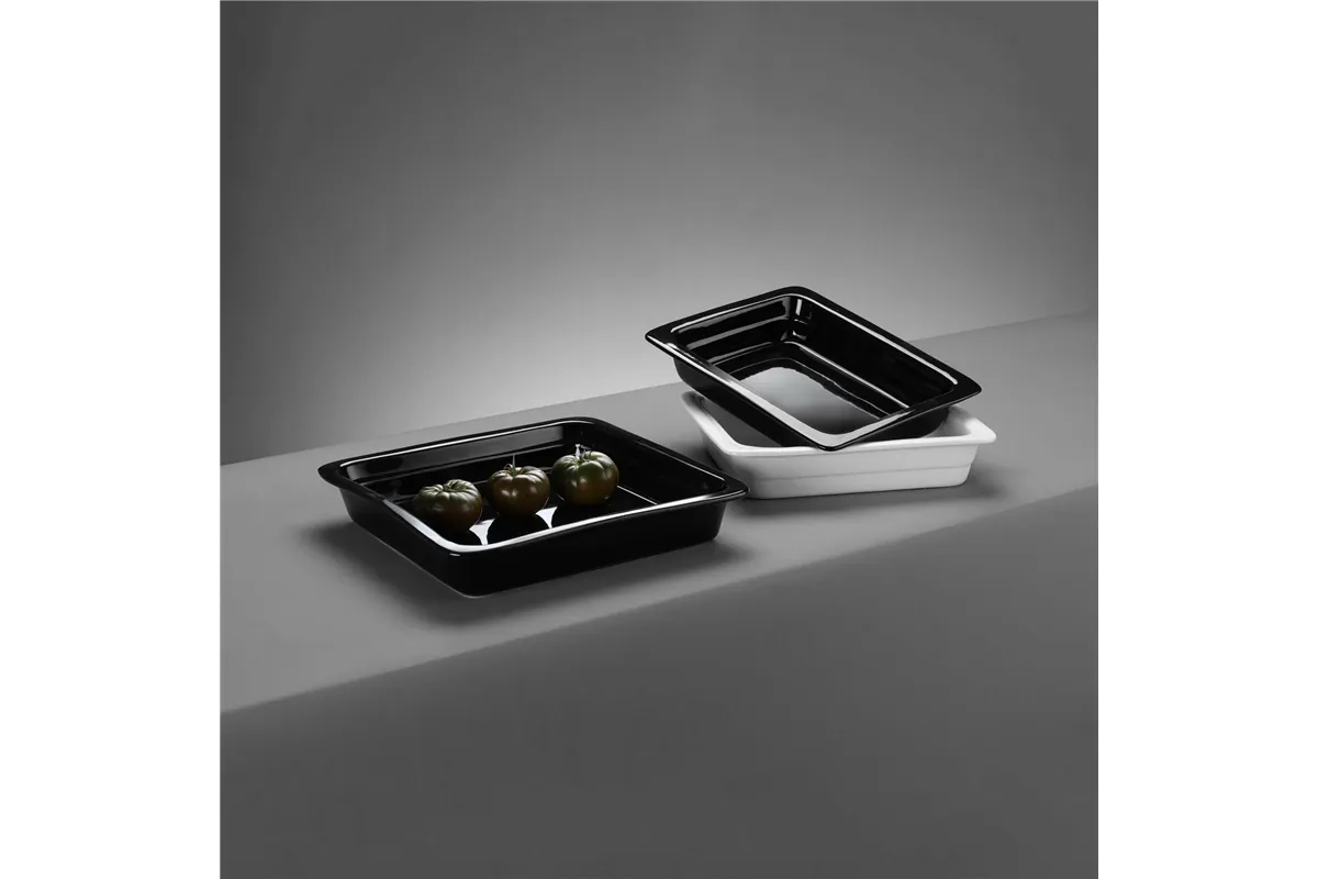 Pojemnik porcelanowy GN 1/1, czarny, 525x320x(h)68mm Fine Dine 783979