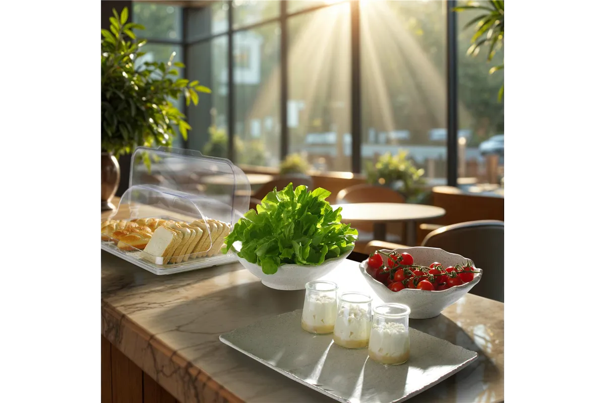 Miska skośna Rock, beżowa, 282x275x(h)115mm Fine Dine 562666