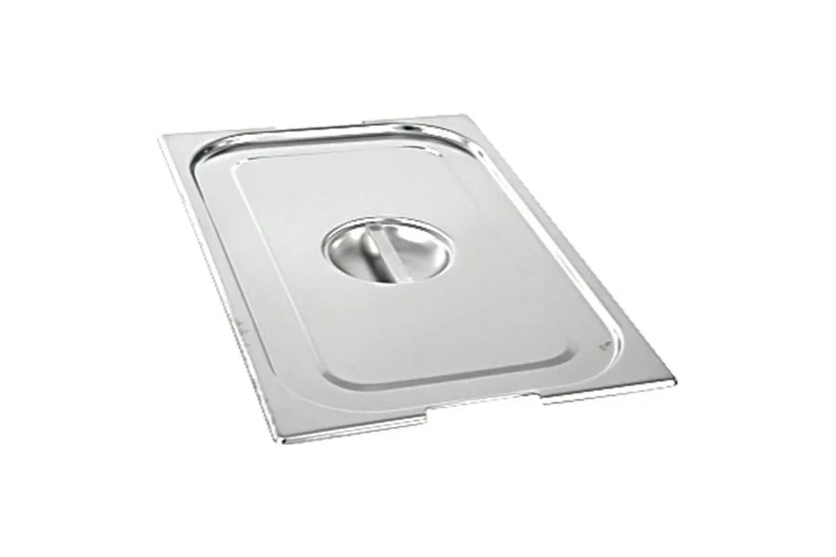 Pokrywka stalowa z wycięciem na uchwyty do pojemników, Basic, GN 1/1 Stalgast 131006