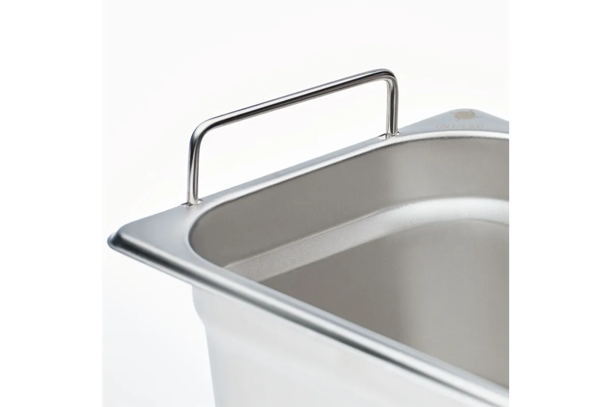 Pojemnik stalowy z uchwytami Basic, GN 1/2, H 100 mm Stalgast 132106