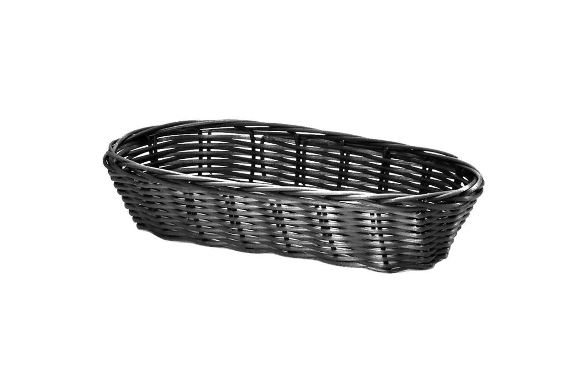 Koszyk uniwersalny na sztućce, z polipropylenu, czarny, 230x90x50 mm Stalgast 361234