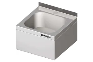 Umywalka stalowa, zabudowana, 400x410x240 mm Stalgast 610001