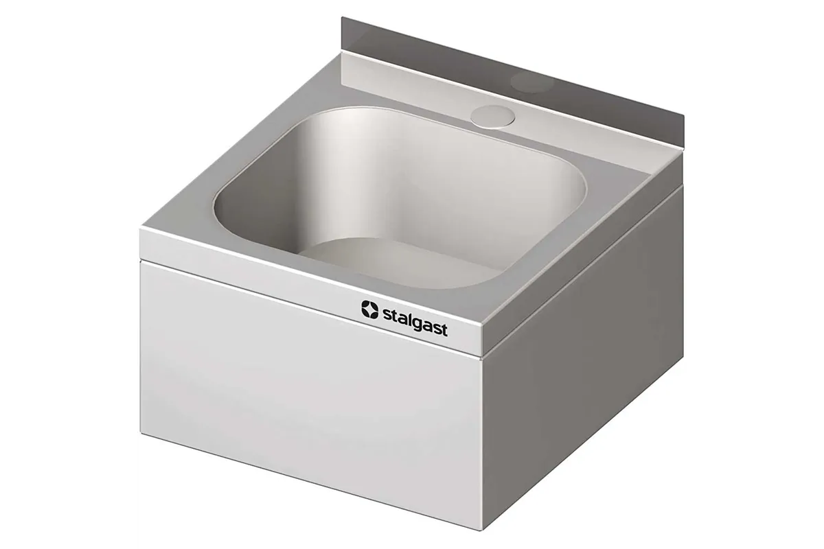 Umywalka stalowa, zabudowana, 400x410x240 mm Stalgast 610001