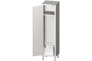 Szafa stalowa porządkowa ze zlewem, 500x500x2000 mm Stalgast 617000