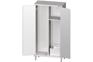 Szafa stalowa porządkowa ze zlewem 1000x500x2000 mm Stalgast 617010