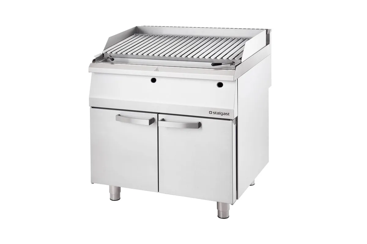 Lava grill gazowy, ruszt V, 800x700, 16.0 kW, G30/37 mbar Stalgast 9733030