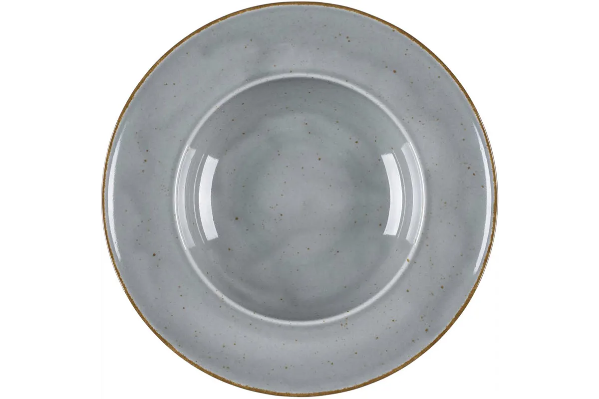 Talerz głęboki do pasty, kolor szary, Kaszub, Ø 240 mm Lubiana 390263