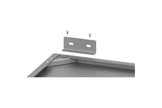 Okap przyścienny skrzyniowy skręcany z łapaczami, bez oświetlenia (króciec d250mm) 1010x1000x400 Stalgast 611010