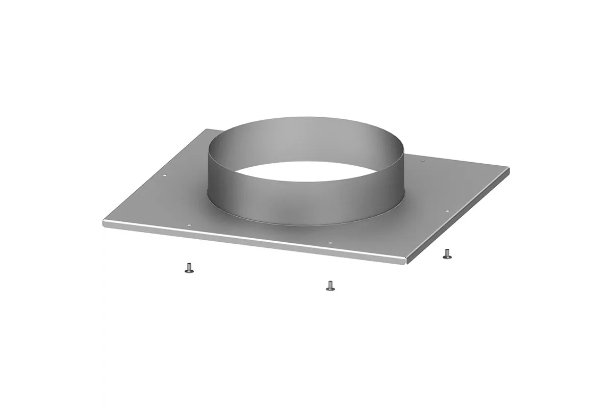 Okap przyścienny skrzyniowy skręcany z łapaczami, bez oświetlenia (2x króciec d250mm) 1510x1000x400 Stalgast 611015