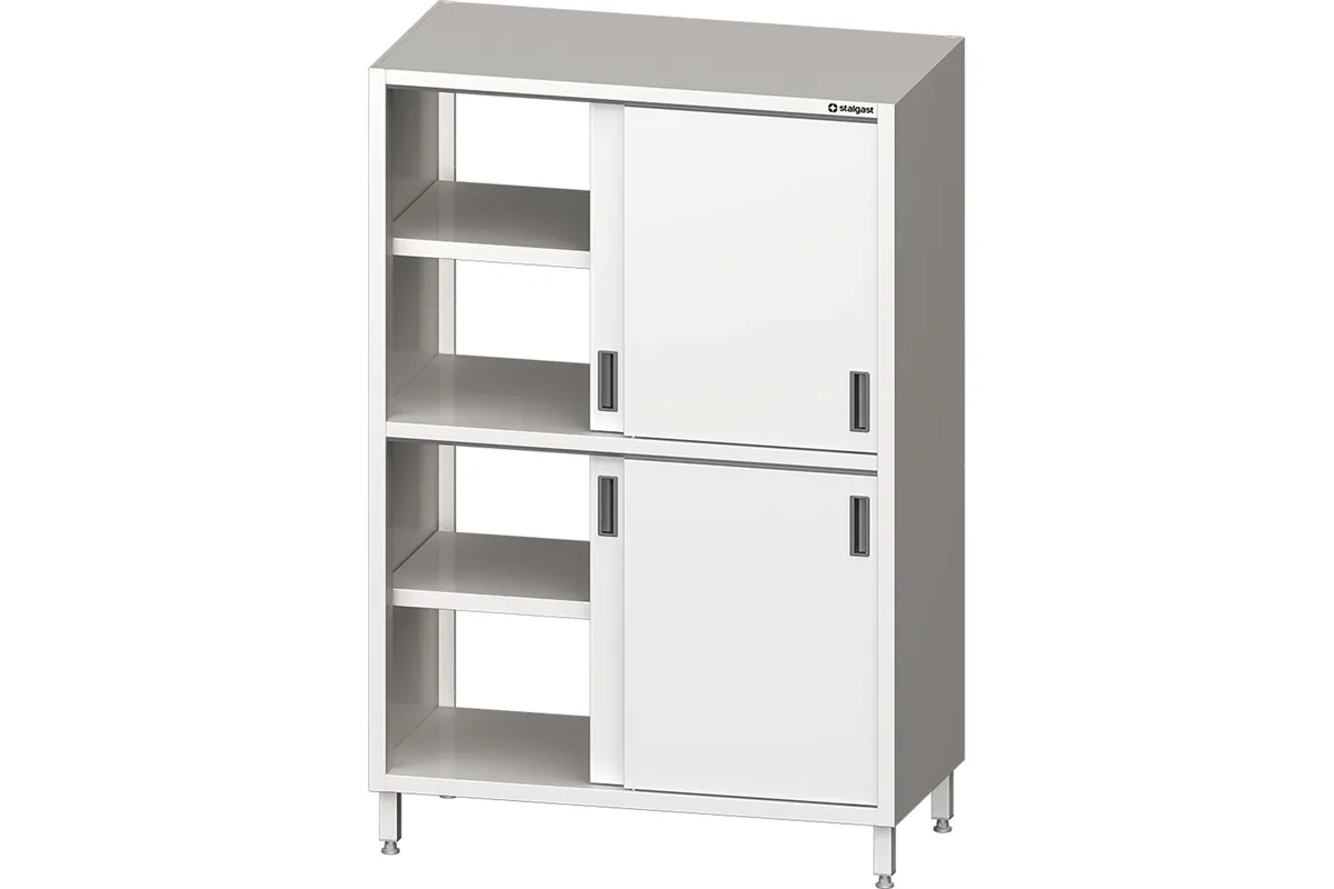Szafa stalowa przelotowa, drzwi suwane, 800x600x1800 mm Stalgast 615386