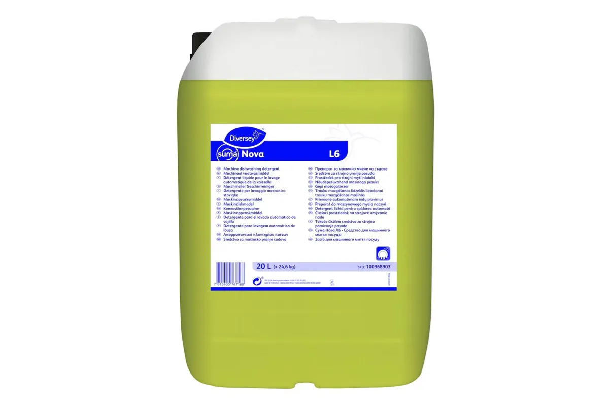 SUMA NOVA L6 20L W1779 preparat do maszynowego mycia naczyń, do wody twardej Diversey 100968903