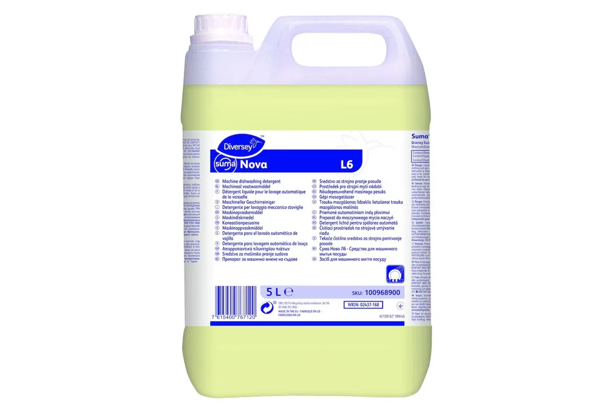 SUMA NOVA L6 2X5L W1779 preparat do maszynowego mycia naczyń w warunkach wody twardej Diversey 100968900