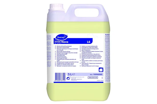 SUMA NOVA L6 2X5L W1779 preparat do maszynowego mycia naczyń w warunkach wody twardej Diversey 100968900 SUMA NOVA L6 2X5L W1779 preparat do maszynowego mycia naczyń w warunkach wody twardej Diversey 100968900