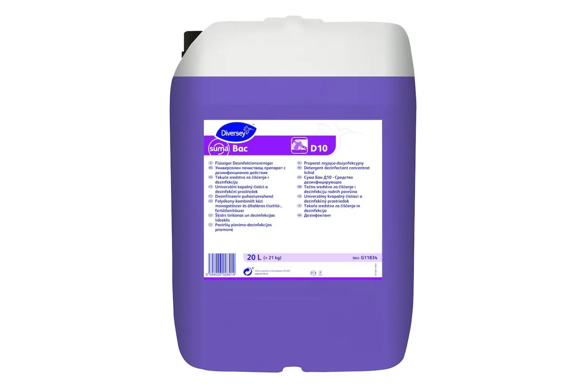 SUMA BAC D10 20L W1227 skoncentrowany preparat myjąco-dezynfekcyjny Diversey G11834