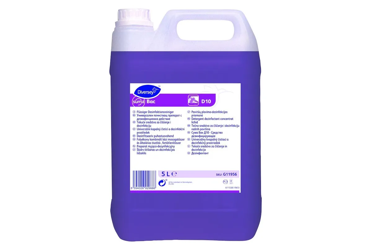 SUMA BAC D10 5L W1227 skoncentrowany preparat myjąco-dezynfekcyjny Diversey G11956