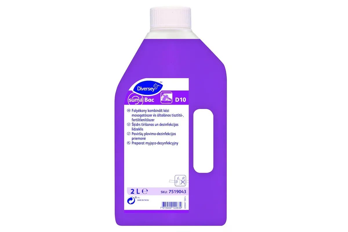 SUMA BAC D10 2L W1009 skoncentrowany preparat myjąco-dezynfekcyjny Diversey 7519043