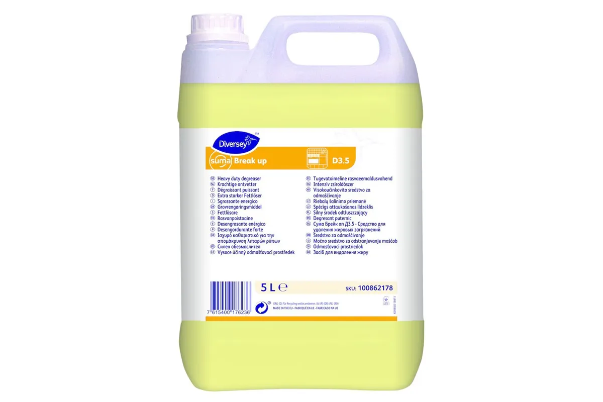 SUMA BREAK UP D3.5 5L W1605+ preparat odtłuszczający, bezpieczny dla aluminium Diversey 100862178