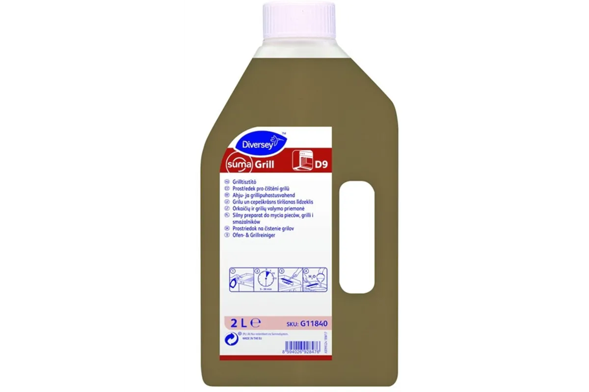 SUMA GRILL D9 2L W1850 silny preparat do mycia pieców, grilli i smażalników Diversey G11840