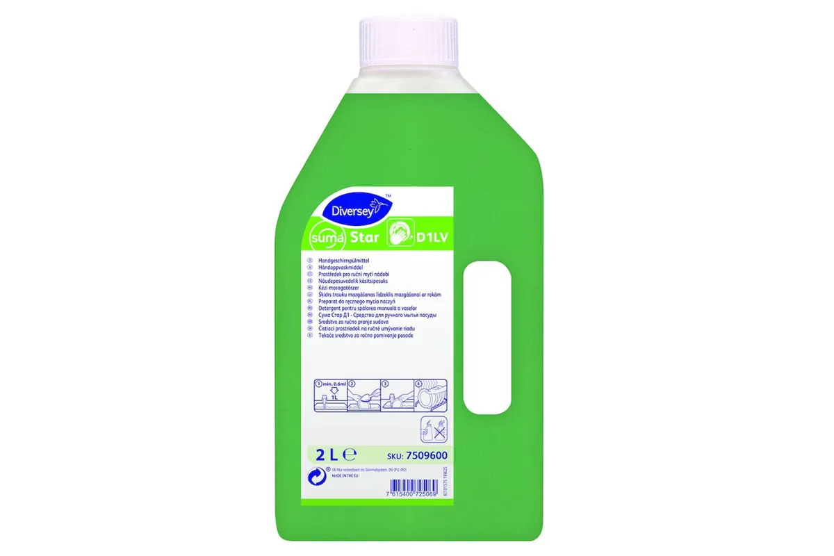 SUMA STAR D1LV 2L W3016 skoncentrowany preparat do ręcznego mycia naczyń Diversey 7509600