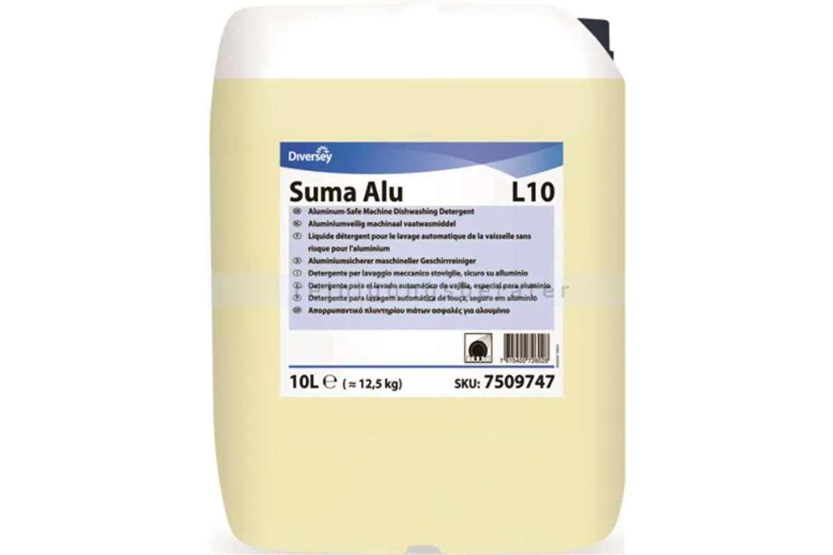 SUMA ALU L10 10L SP W1876 Preparat do maszynowego mycia naczyń, bezpieczny
dla aluminium Diversey 101100944