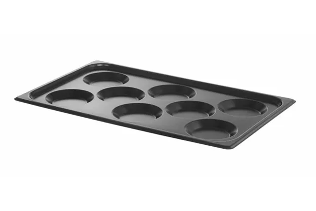 Blacha do jajek sadzonych, z powłoką nieprzywierającą CONVECTOMAT EGGPLATE, GN 1/1, czarny, 530x325x26mm Hendi 808856