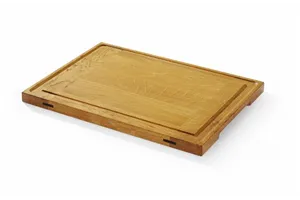 Deska dębowa do serwowania, 370x270x20mm Hendi 505465