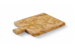 Deska do serwowania z drewna oliwnego, 340x230x22mm Hendi 505427